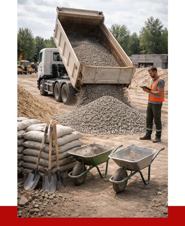 Доставка нерудных материалов в Кольчугине от 1221 руб. | ПРОНЕРУДКль