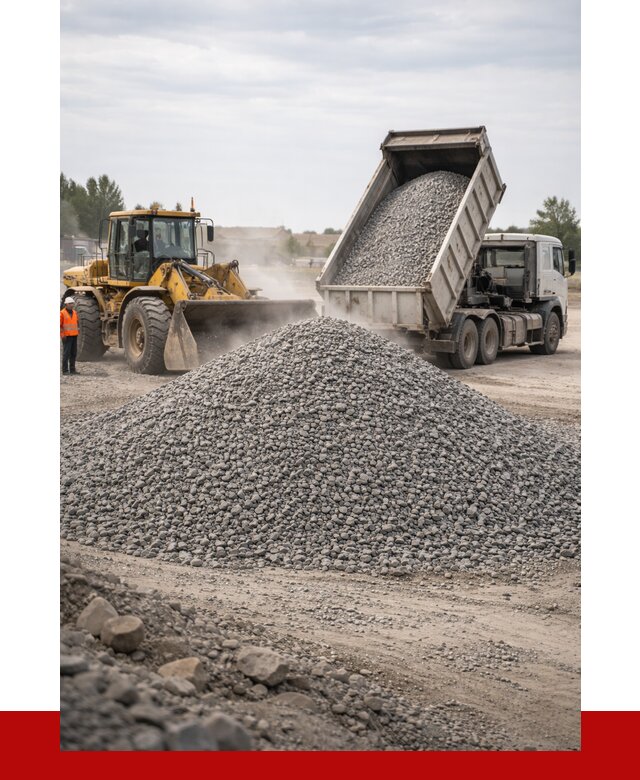 Купить щебень с доставкой в Кольчугине от 2543 руб. | ПРОНЕРУДКль