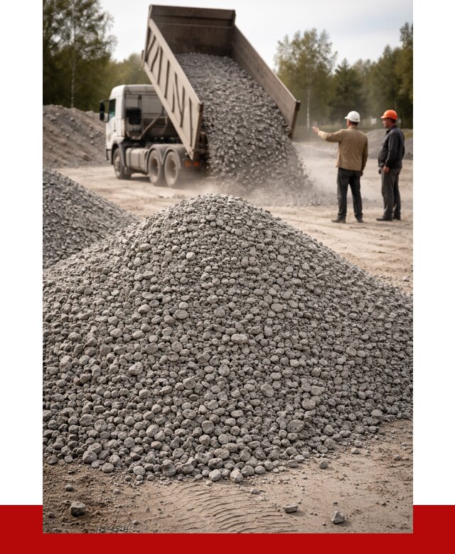 Гранитный щебень фракция 0-5 в Кольчугине от 2950 руб ПРОНЕРУДКль