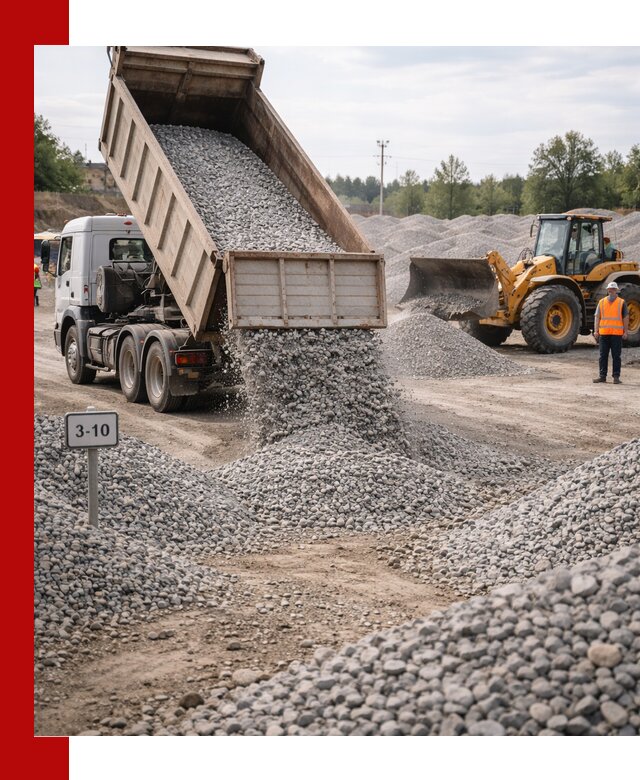 Гранитный щебень фракции 3–10: доставка и продажа в Кольчугине