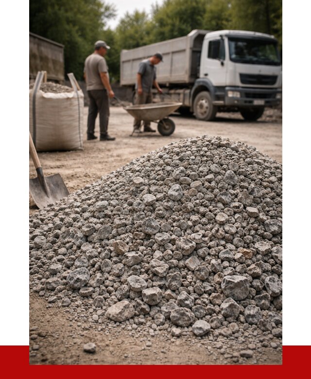 Гранитный щебень фракция 20-40 в Кольчугине от 3255 руб. ПРОНЕРУДКль