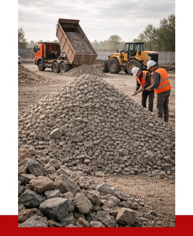 Гранитный щебень фракция 40-70 в Кольчугине от 2543 руб ПРОНЕРУДКль