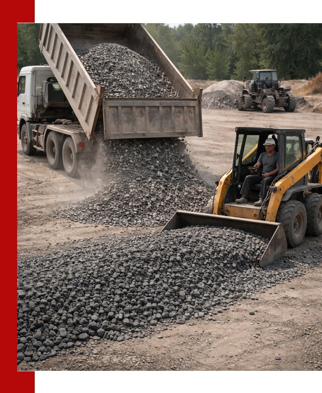 Гранитный щебень фракция 40-70 с доставкой в Кольчугине