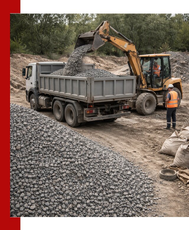 Доставка гравийного щебня в Кольчугине оптом и в розницу
