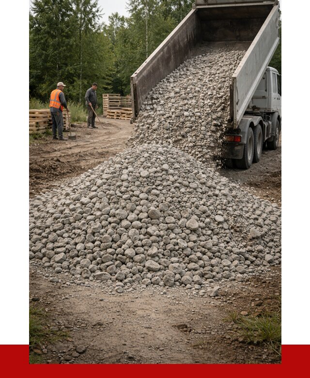 гравийный щебень фракция 70-120 в Кольчугине от 2492 р. ПРОНЕРУДКль