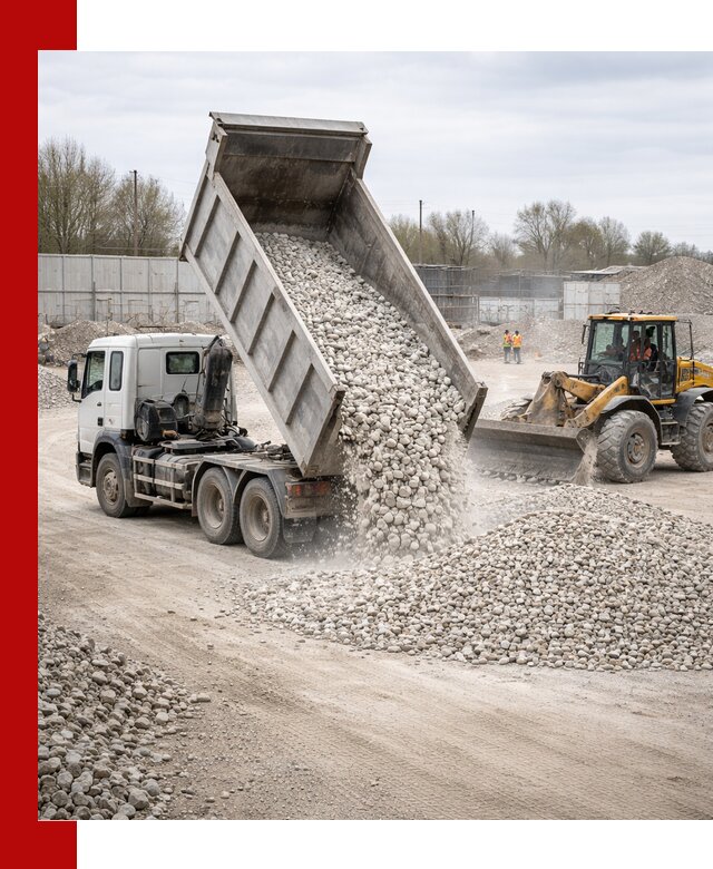 Доставка и продажа известнякового щебня в Кольчугине