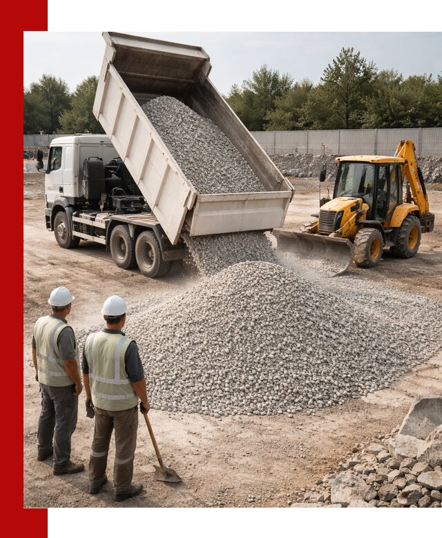 Купить известняковый щебень фракции 5–10 мм с доставкой в Кольчугине