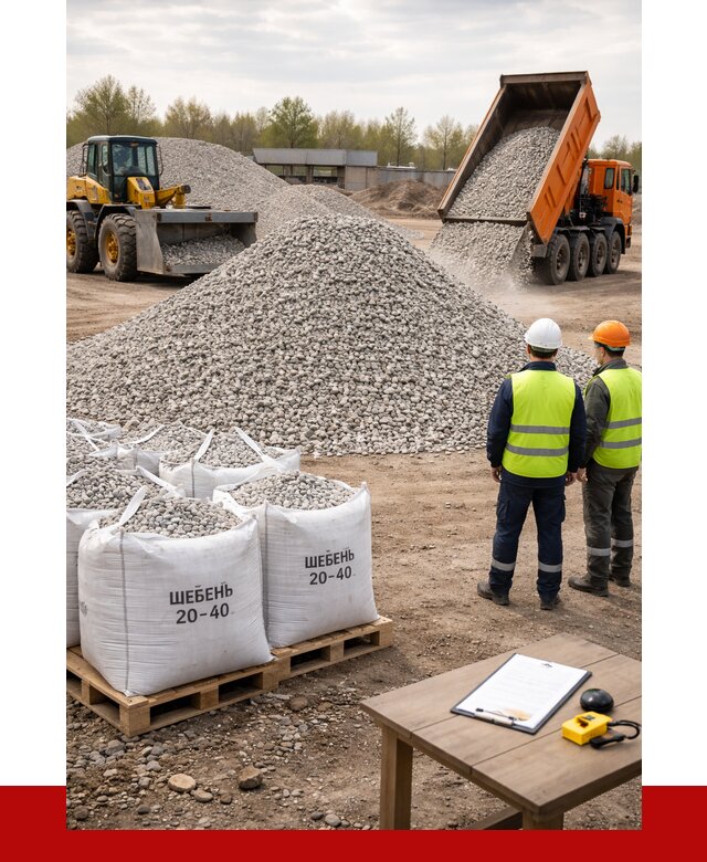 Известняковый щебень 20-40 в Кольчугине от 2136 р. ПРОНЕРУДКль