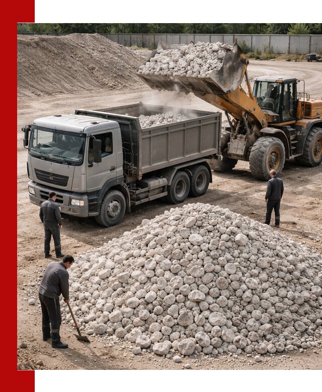 Известняковый щебень фракция 70–150 с доставкой в Кольчугине