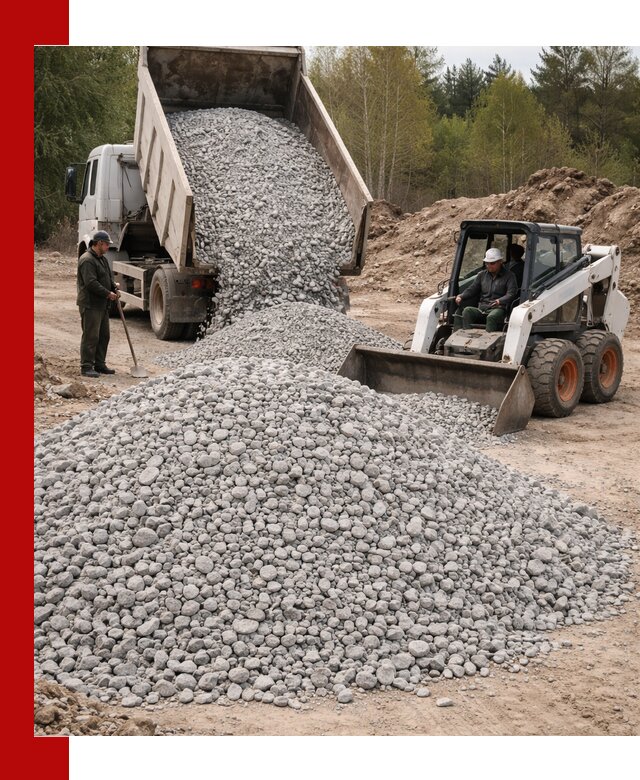 Доставка доломитового щебня в Кольчугине напрямую от карьера