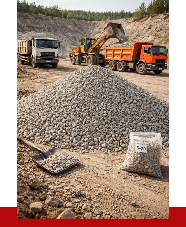 Доломитовый щебень фр. 5-20 в Кольчугине от 4272 р. | ПРОНЕРУДКль