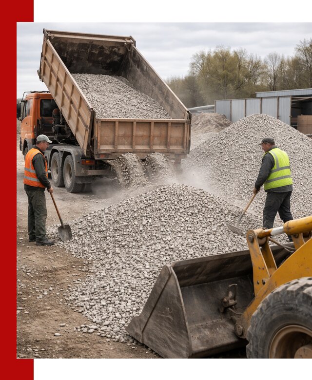 Доломитовый щебень фракции 5-20 с доставкой в Кольчугине