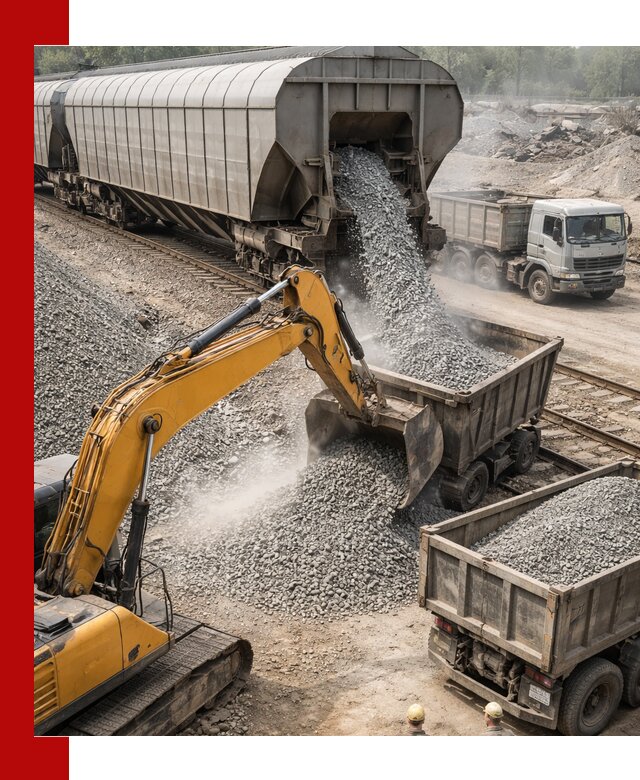 Доставка железнодорожного щебня в Кольчугине крупными партиями быстрого отгруза