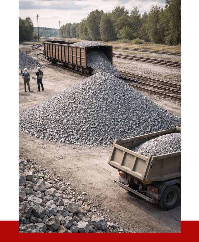 Железнодорожный щебень 20-60 в Кольчугине от 1729 р. | ПРОНЕРУДКль