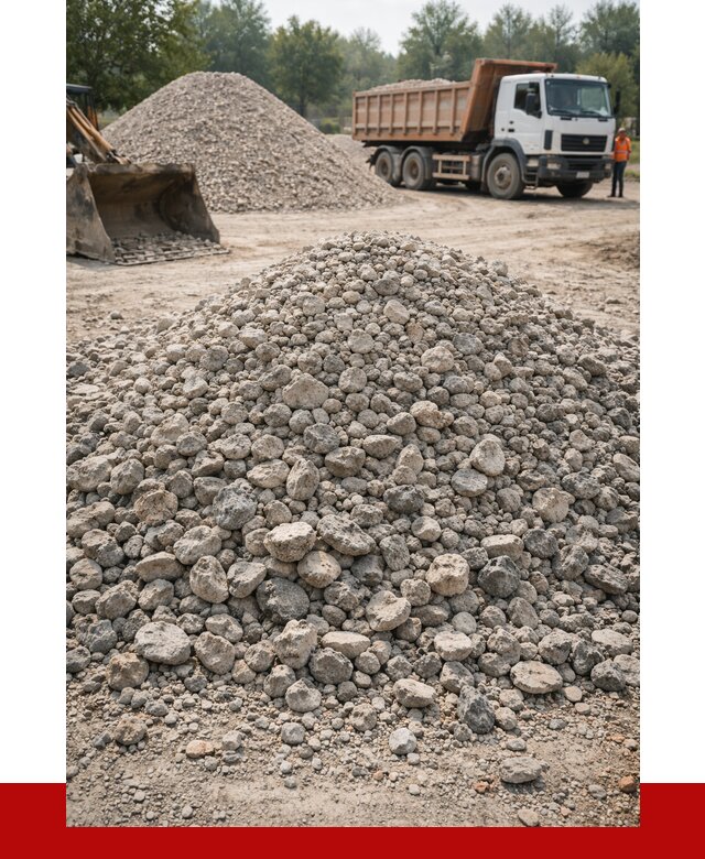 Вторичный щебень фракция 20-40 в Кольчугине от 2238 р ПРОНЕРУДКль