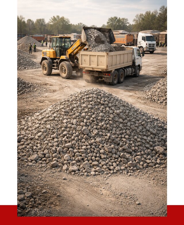 Вторичный щебень фракция 40-70 в Кольчугине от 1770 р, ПРОНЕРУДКль