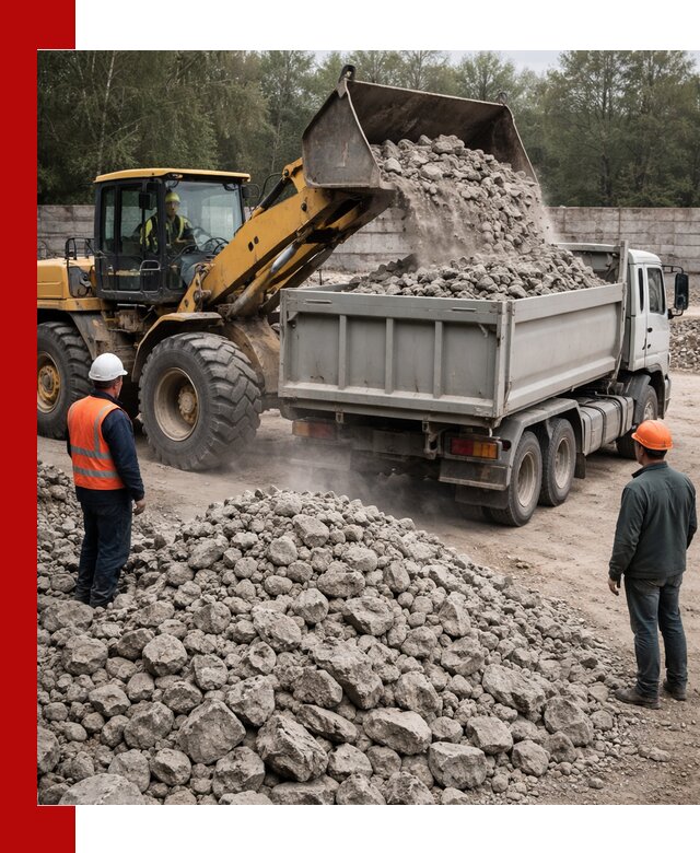 Вторичный щебень фракция 70–150 в Кольчугине с доставкой