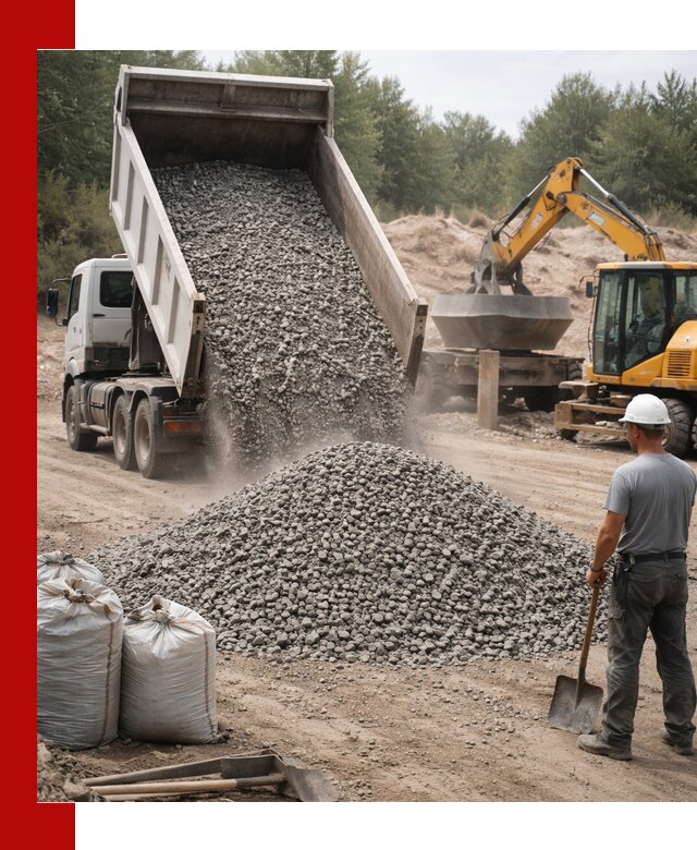 Доставка и продажа бетонного щебня в Кольчугине