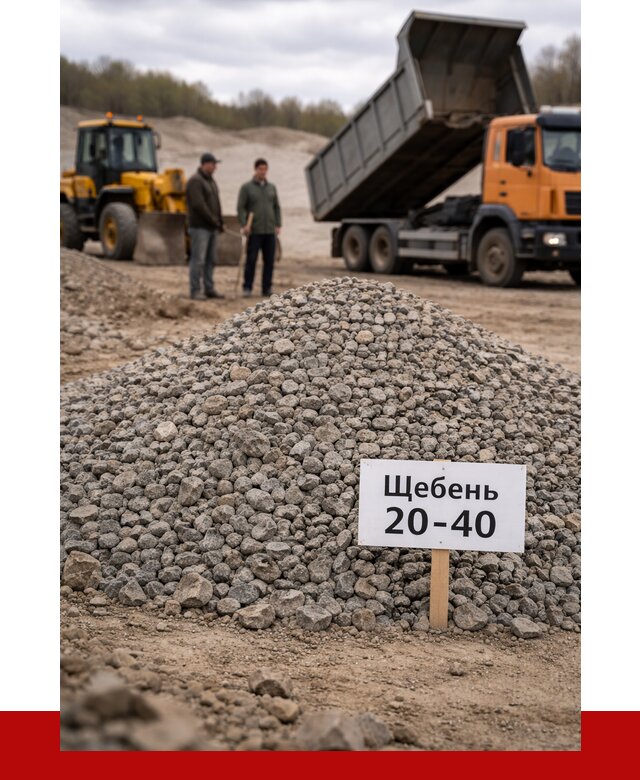 Бетонный щебень фракция 20-40 в Кольчугине от 2492 р. | ПРОНЕРУДКль