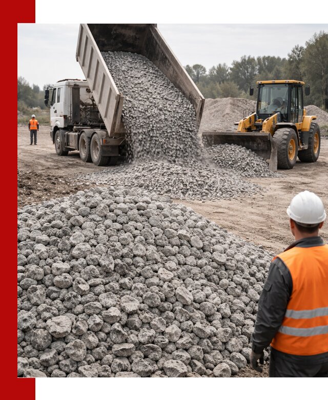 Доставка бетонного щебня фракции 20-40 в Кольчугине