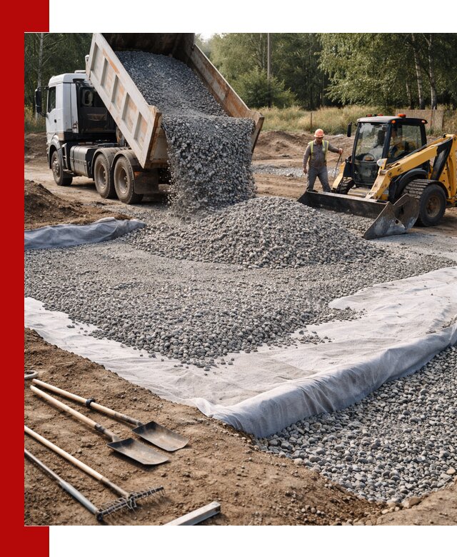 Щебень для фундамента с доставкой в Кольчугине