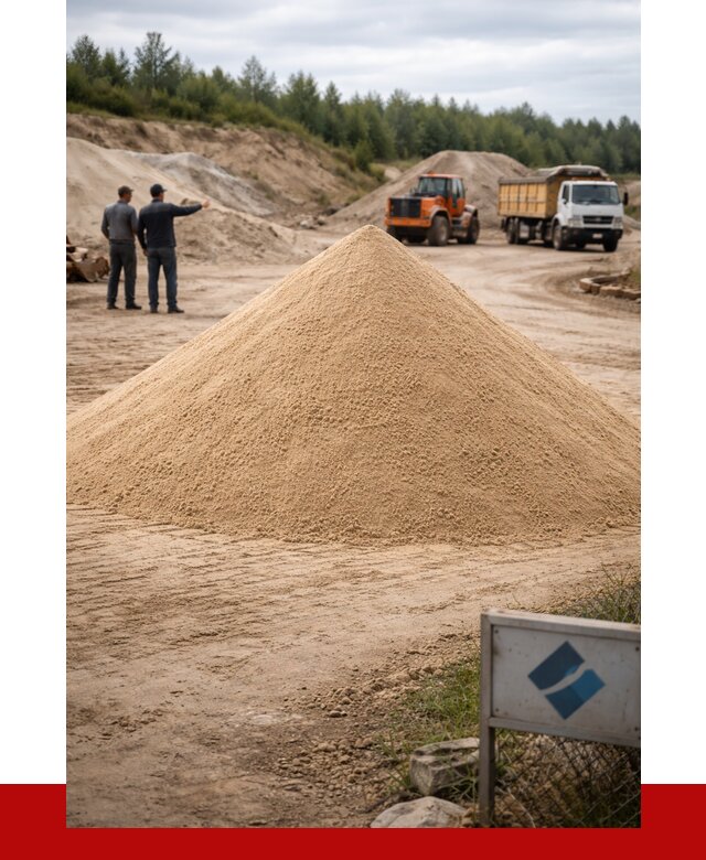 Карьерный песок навалом в Кольчугине от 1831 р. | ПРОНЕРУДКль