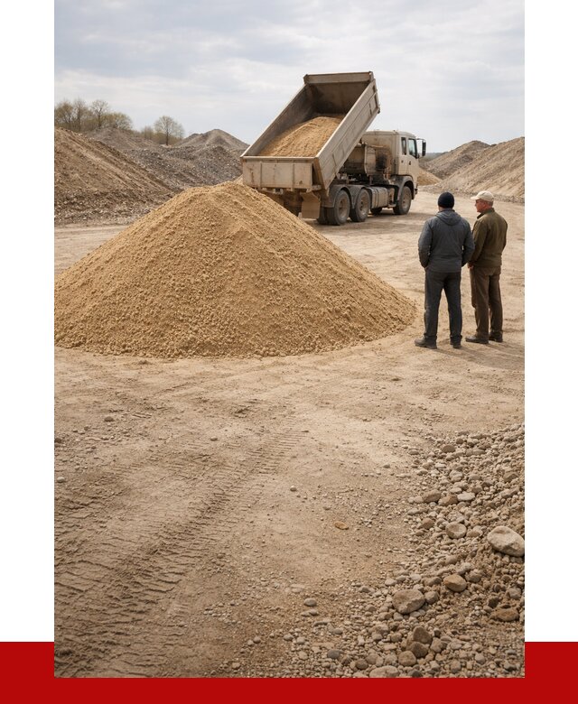 Карьерный песок крупнозернистый в Кольчугине от 8645 р | ПРОНЕРУДКль