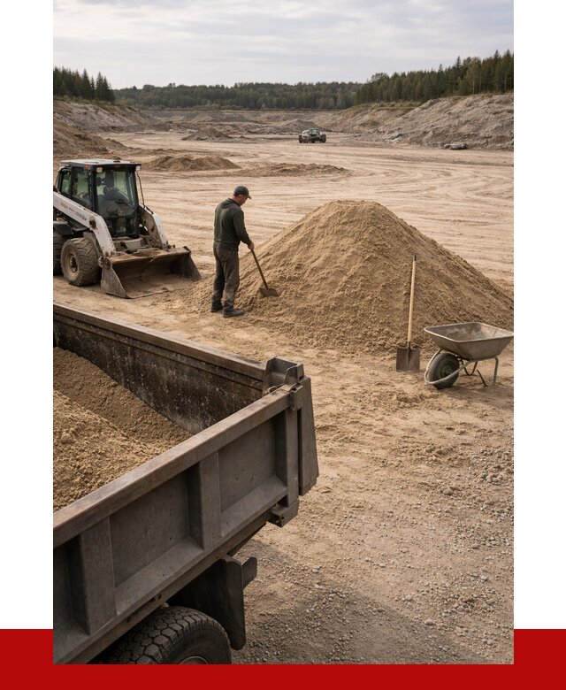Карьерный песок среднезернистый в Кольчугине, от 2238 р. ПРОНЕРУДКль