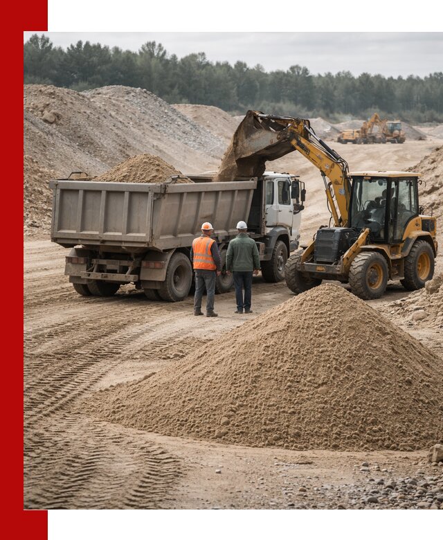 Карьерный среднезернистый песок с доставкой в Кольчугине