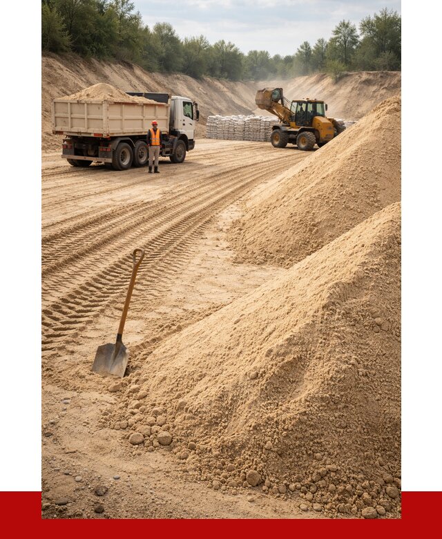 Карьерный песок мелкозернистый в Кольчугине от 9154 р. | ПРОНЕРУДКль