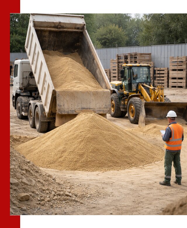 Доставка карьерного мелкозернистого песка в Кольчугине