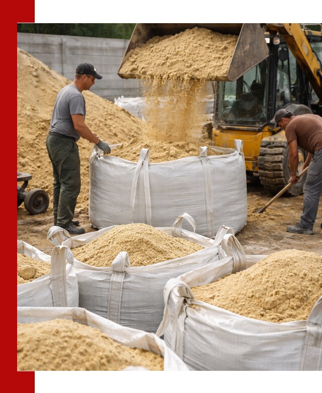 Поставка качественного песка для кладки в Кольчугине