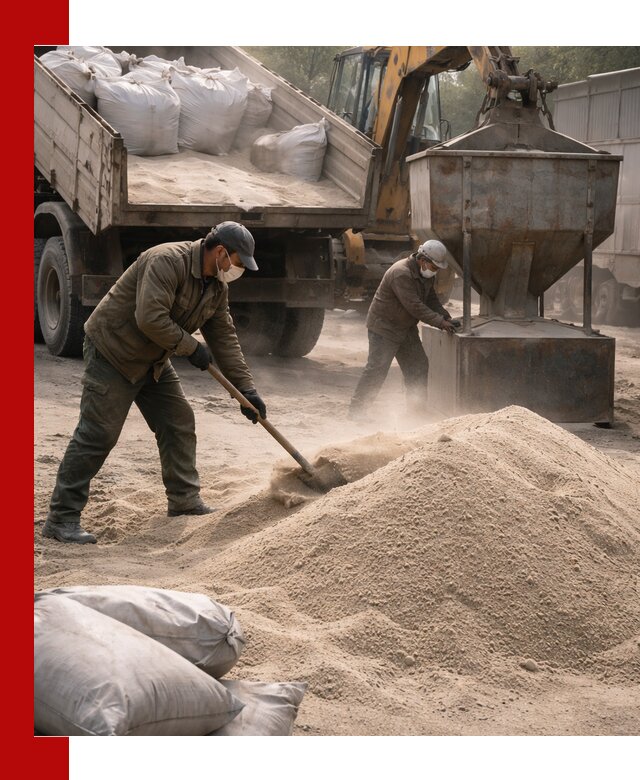 Кварцевый песок для пескоструя в Кольчугине — доставка и качество