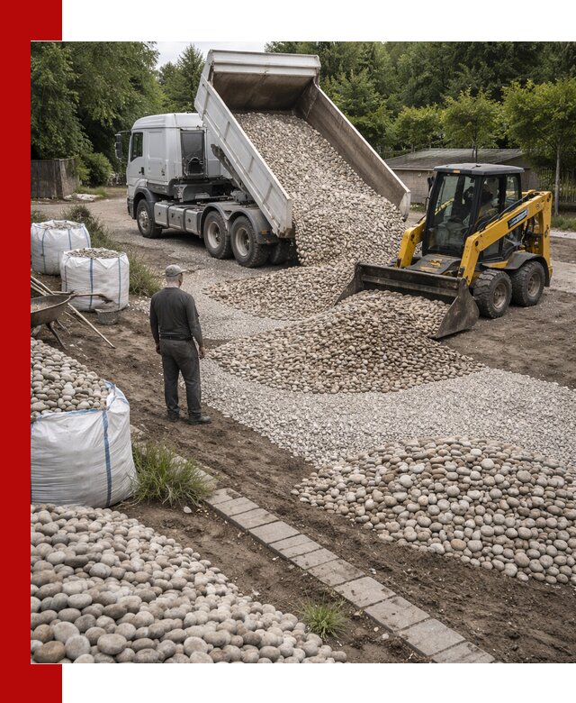 Доставка морской гальки оптом и в розницу в Кольчугине