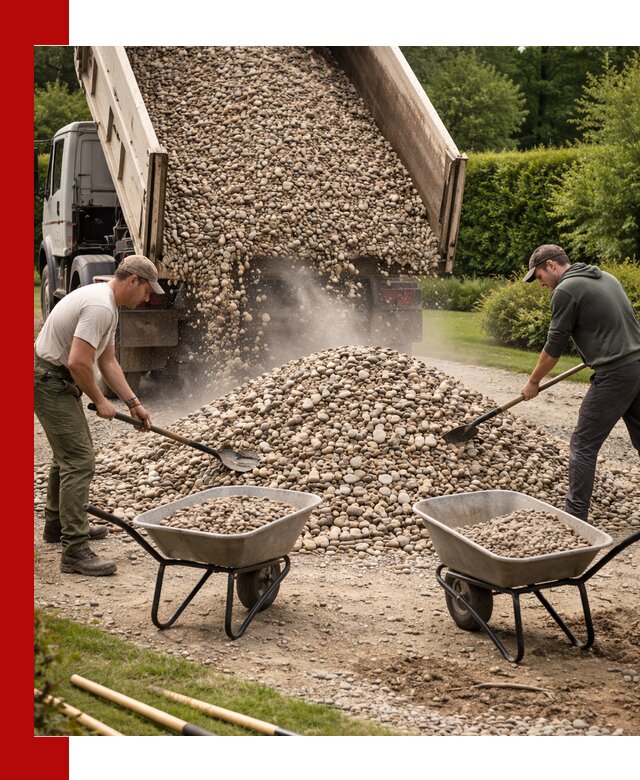 Доставка и продажа декоративной гальки в Кольчугине