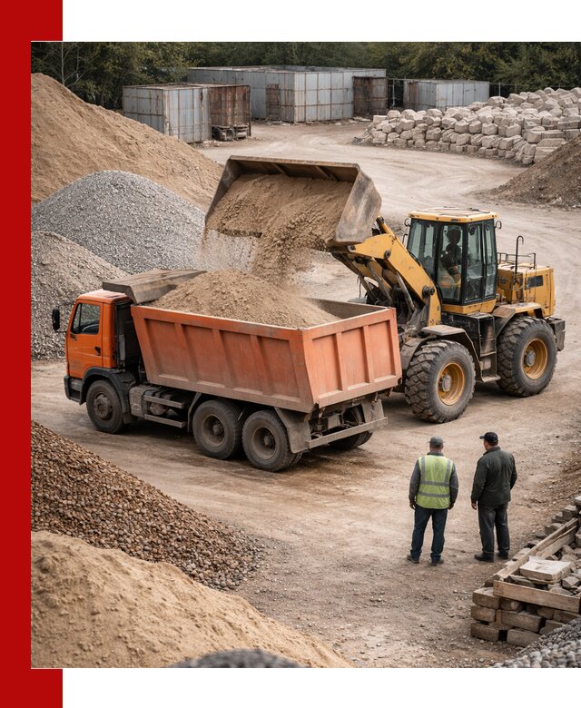 Доставка сыпучих смесей и смесей для стройки в Кольчугине