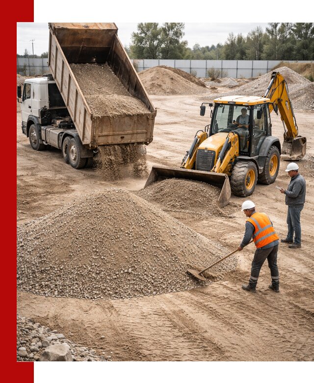 Поставка и доставка ПГС С4 в мешках и самосвалах в Кольчугине