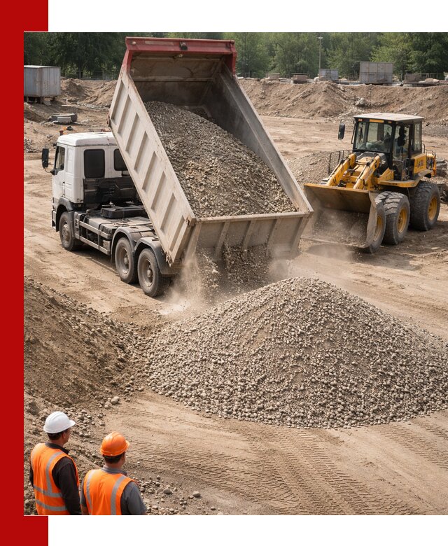 Щебень с песком (ЩГПС С2) с доставкой в Кольчугине