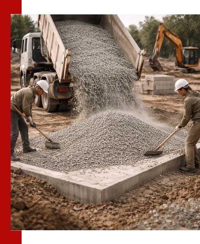 Доставка и продажа отсева для бетона в Кольчугине