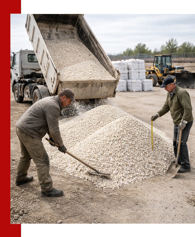 Мраморная крошка с доставкой и разгрузкой в Кольчугине