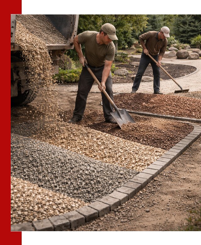 Декоративная крошка для ландшафта в Кольчугине — продажа и доставка