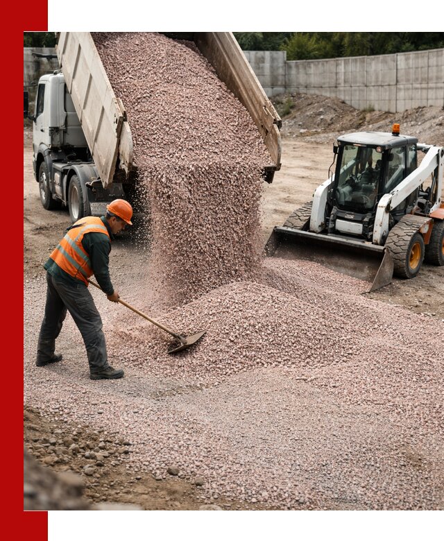 Крошка розовый гранит с доставкой в Кольчугине от производителя