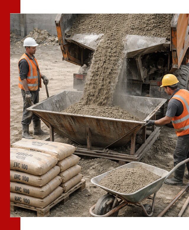 Доставка цементно-песчаной смеси М100 в Кольчугине