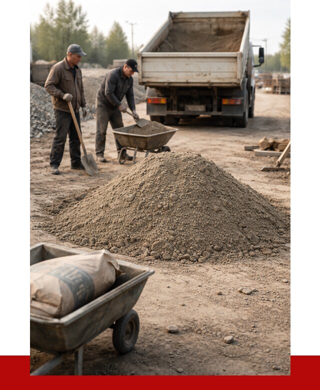 Цементно-песчаная смесь М150 в Кольчугине от 4780 р. | ПРОНЕРУДКль