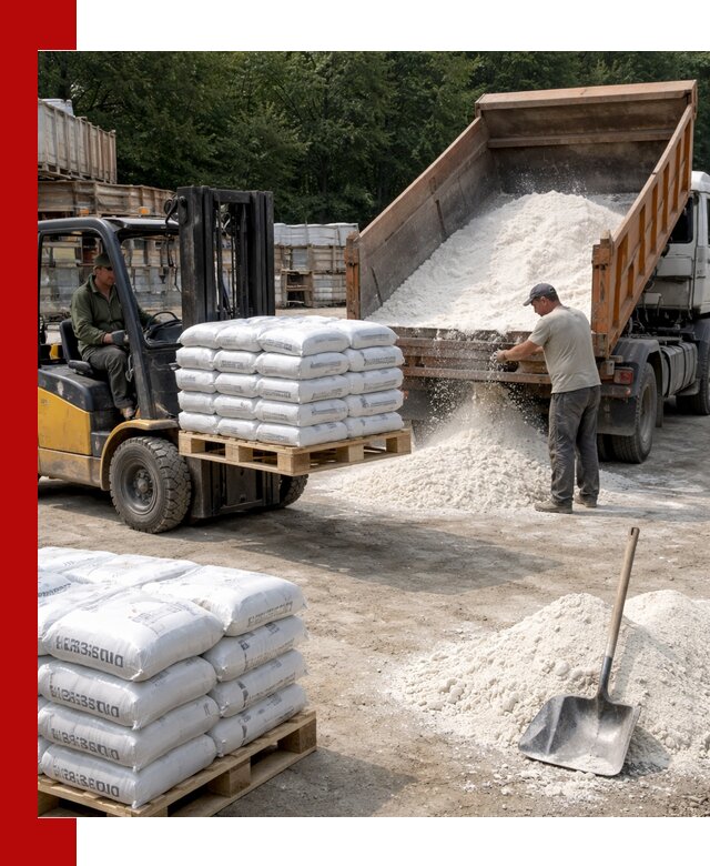 Доставка строительной извести оптом и в розницу в Кольчугине