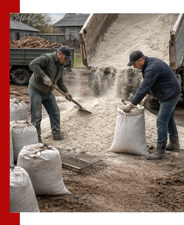 Доставка извести пушонки в Кольчугине оптом и мелким оптом