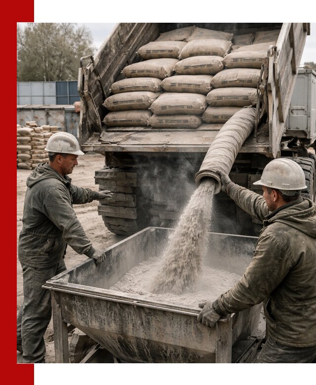 Доставка цемента М400 в Кольчугине оптом и в розницу