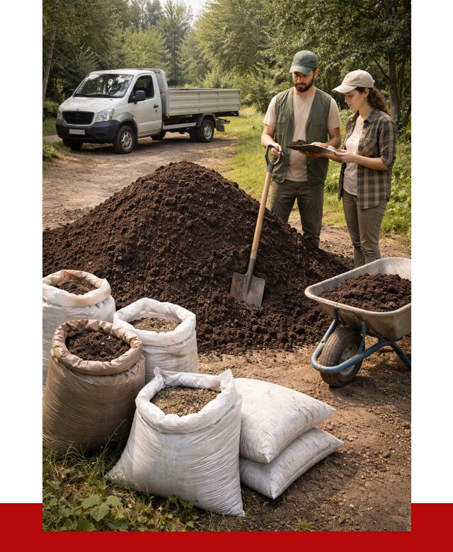 Купить грунт с доставкой в Кольчугине от 4577 р. за м3 | ПРОНЕРУДКль