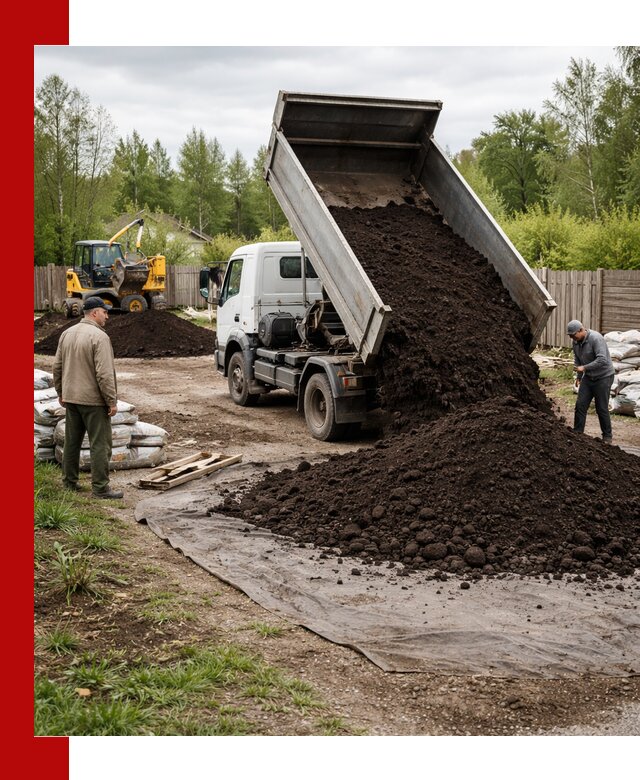 Доставка качественного почвогрунта в Кольчугине оптом и в розницу