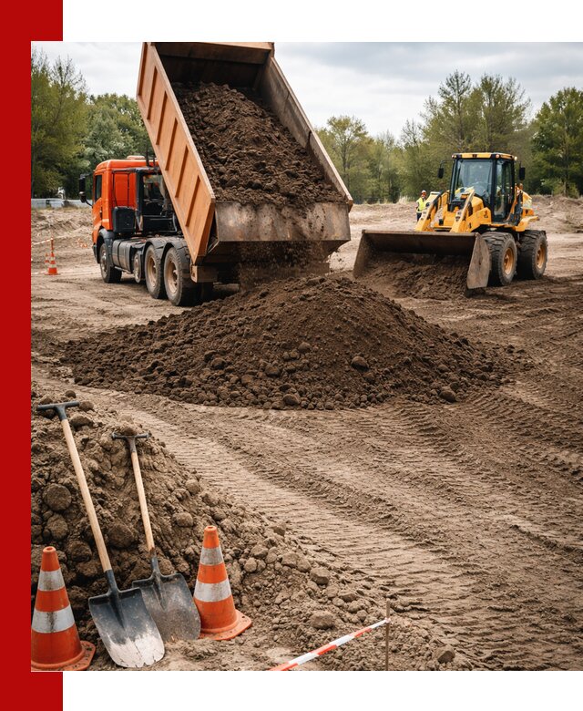 Поставка и доставка планировочного грунта в Кольчугине